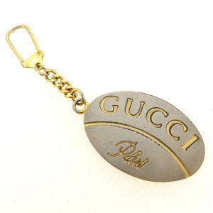 Authentic Gucci Key Ring Key Holder Silver Gold W… - image 1